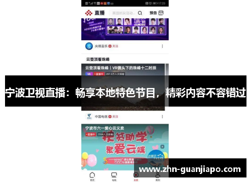 宁波卫视直播：畅享本地特色节目，精彩内容不容错过
